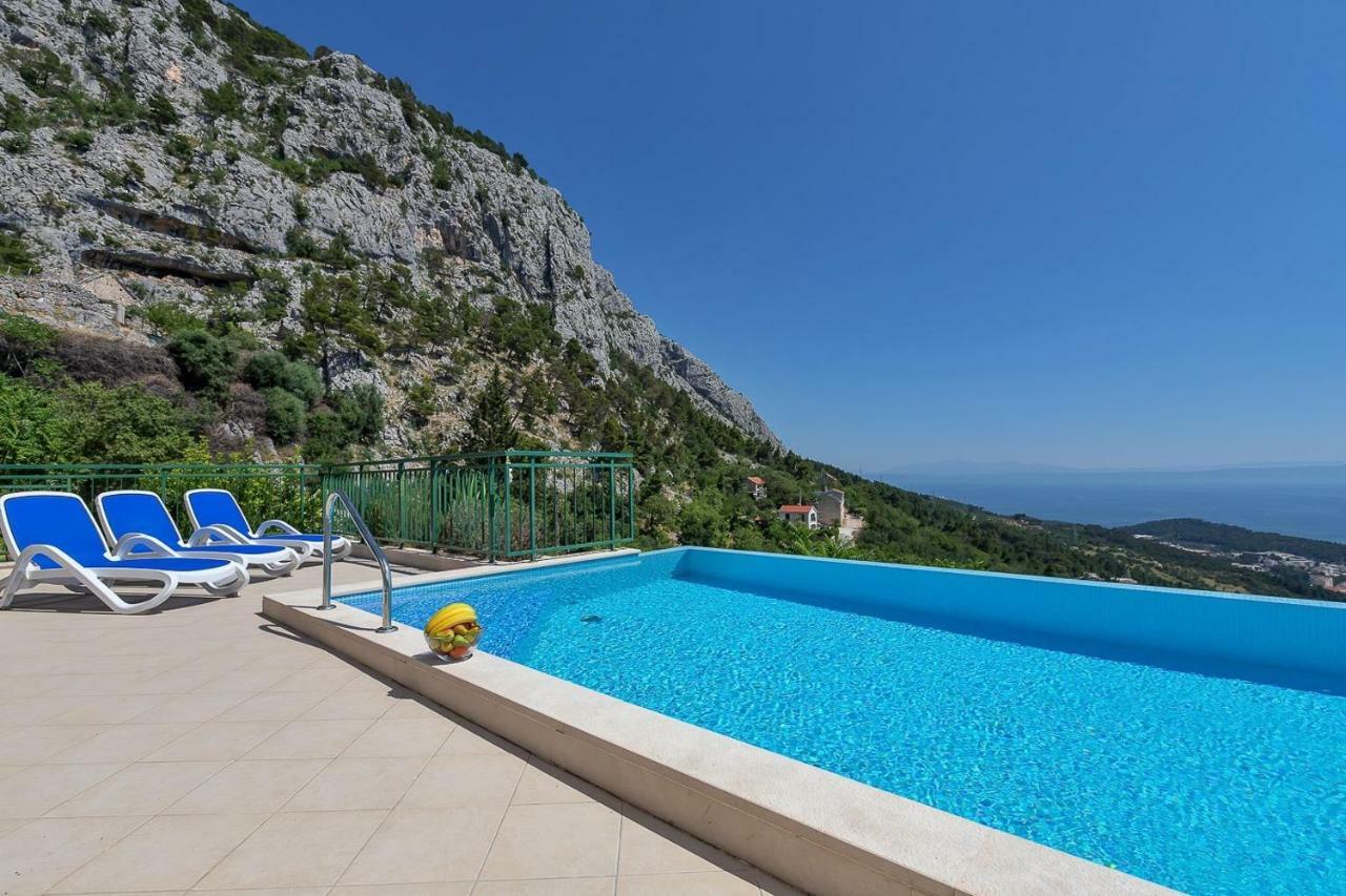 Villa Makar,Heated Pool,Gym,Grill,Seaview Μακάρσκα Εξωτερικό φωτογραφία